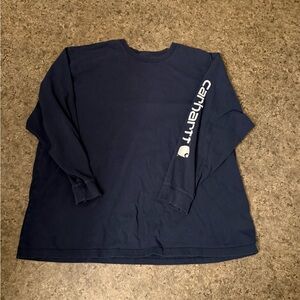 3xl Carhartt Navy Long Sleeve Shirt